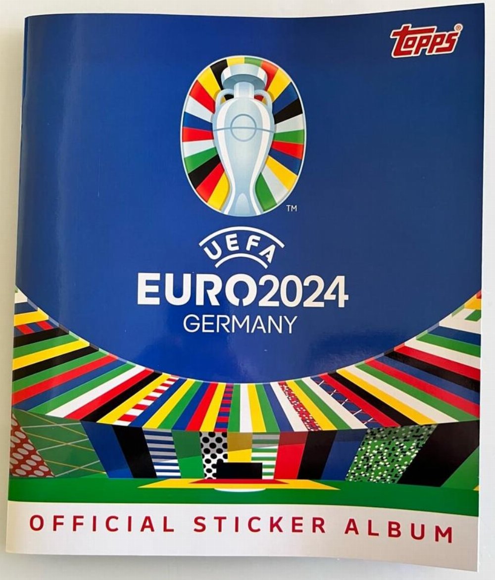 Topps – UEFA Germany Euro 2024 Άλμπουμ Αυτοκόλλητων (Περιέχει 6 Αυτοκόλλητα)