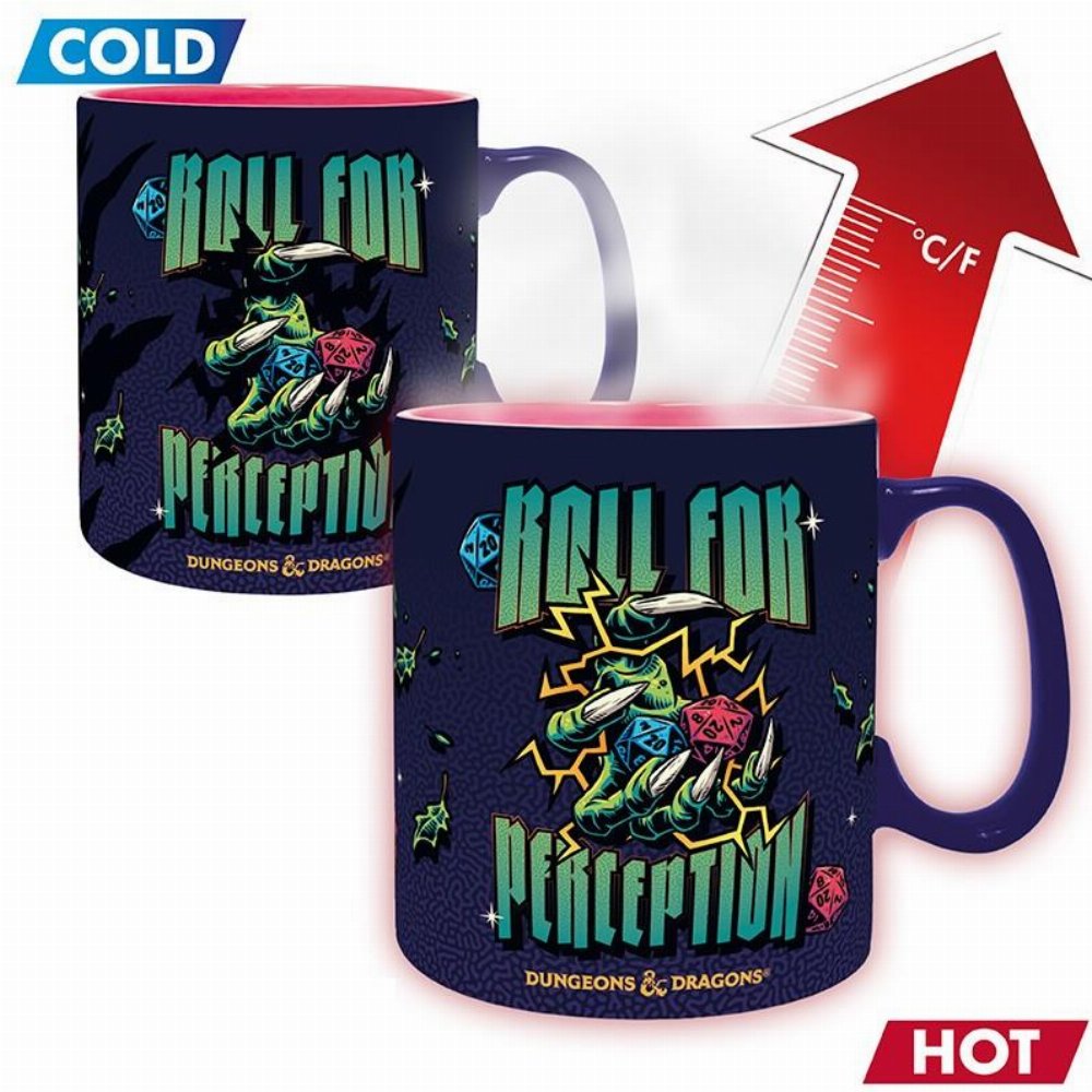 Dungeons & Dragons – Roll For Perception Heat Change Κεραμική Κούπα (460ml)
