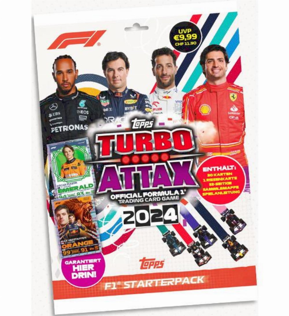 Topps – 2024 Turbo Attax Formula 1 (F1) Starter Pack (20 Κάρτες + Άλμπουμ)