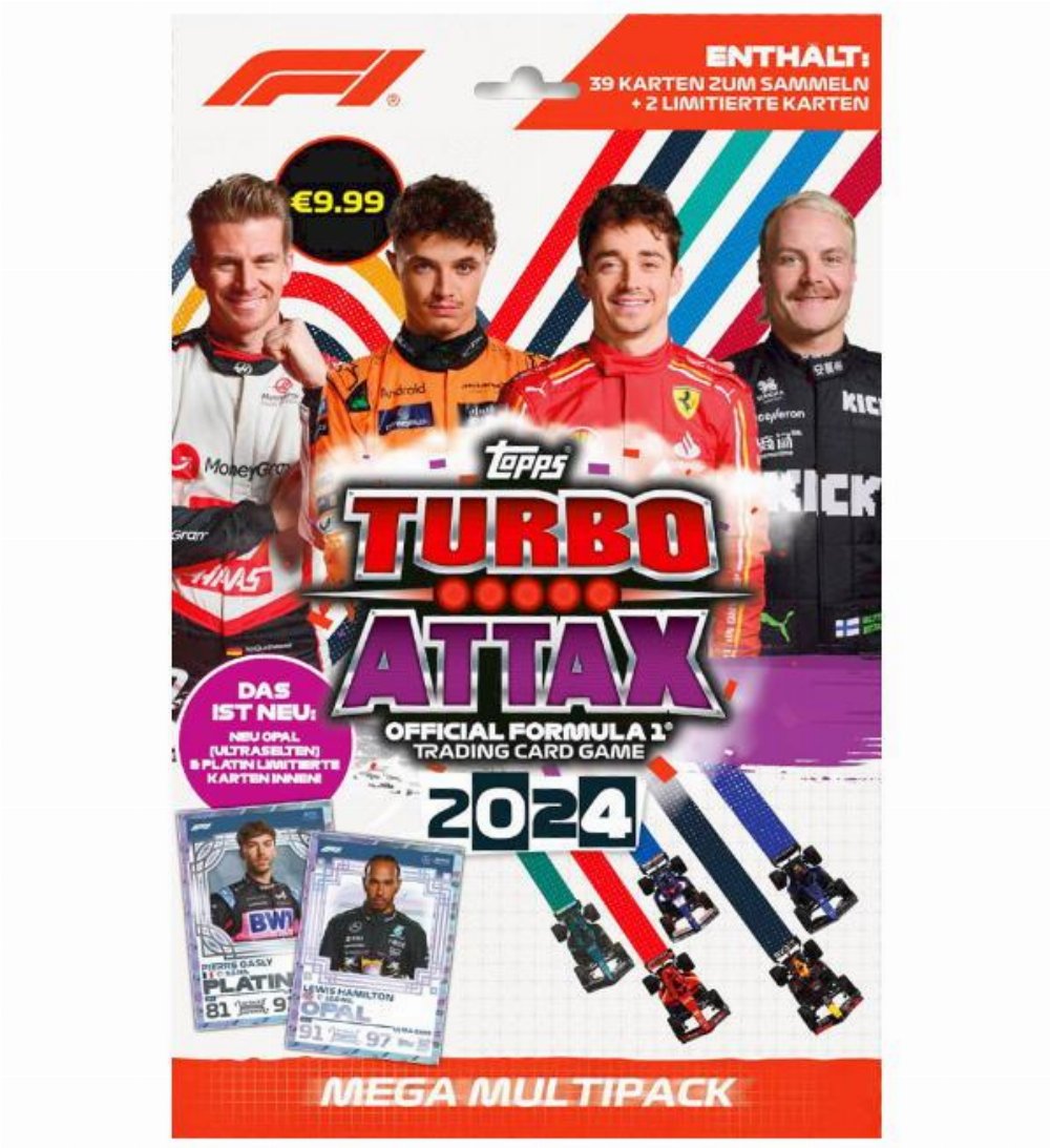 Topps – 2024 Turbo Attax Formula 1 (F1) Mega Multipack (41 Κάρτες)
