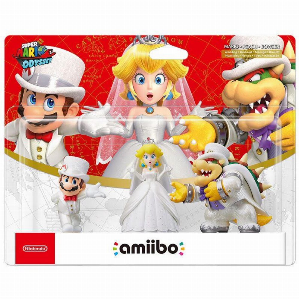 Nintendo Amiibo: Super Mario Odyssey – Mario, Peach & Bowser Σετ 3 Φιγούρες