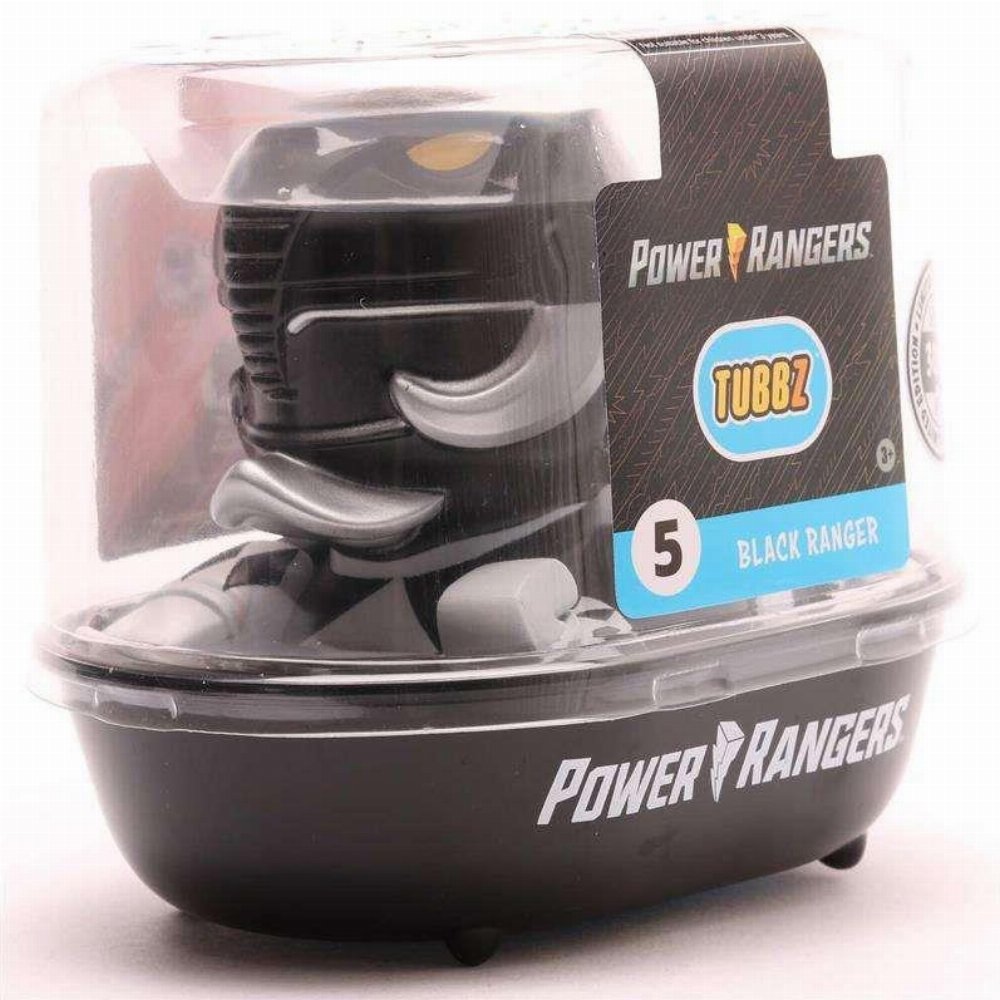 Power Rangers First Edition Tubbz – Black Ranger #5 Φιγούρα Παπάκι Μπάνιου (10cm)
