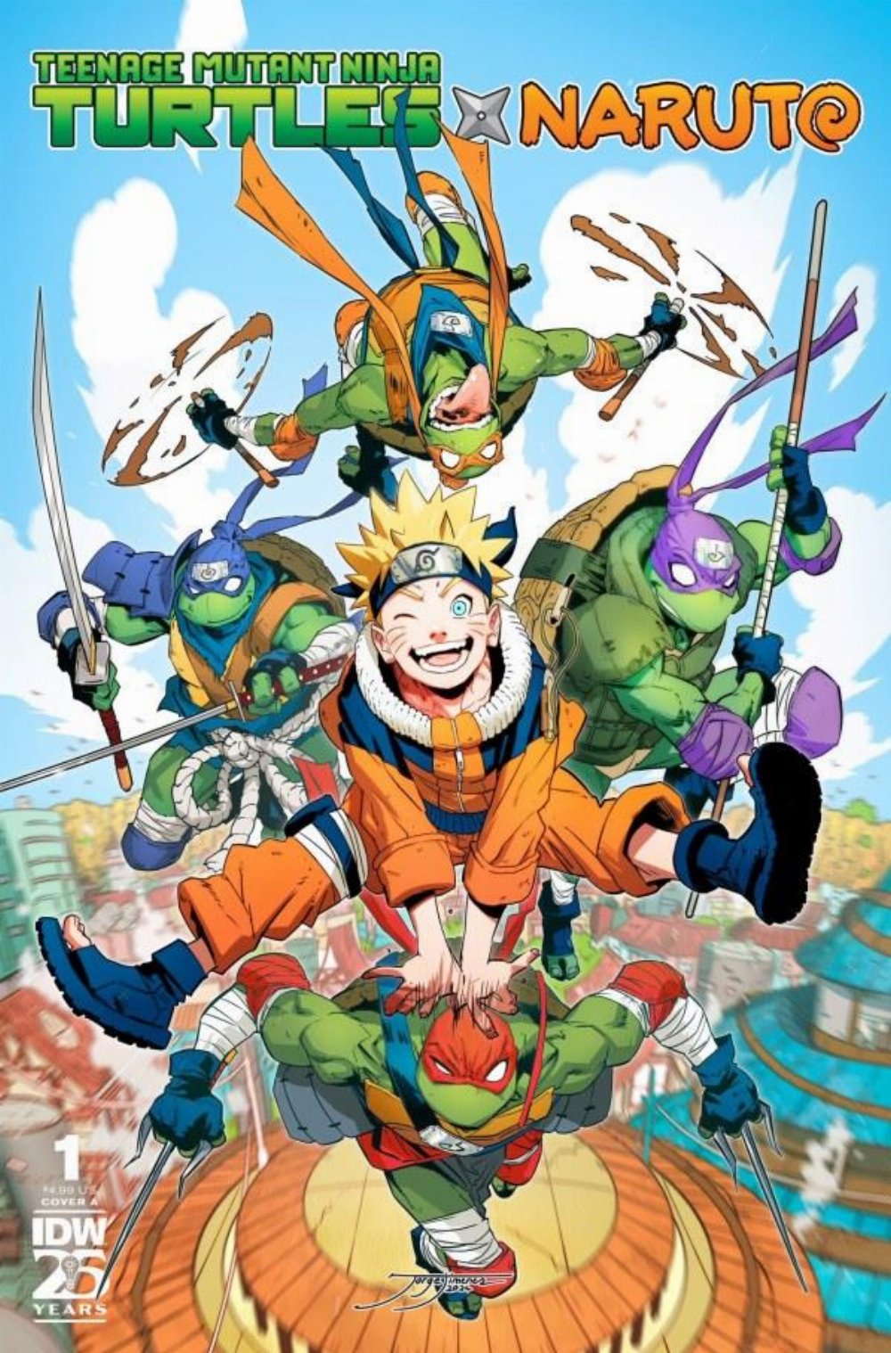 Τεύχος Κόμικ Teenage Mutant Ninja Turtles X Naruto #1