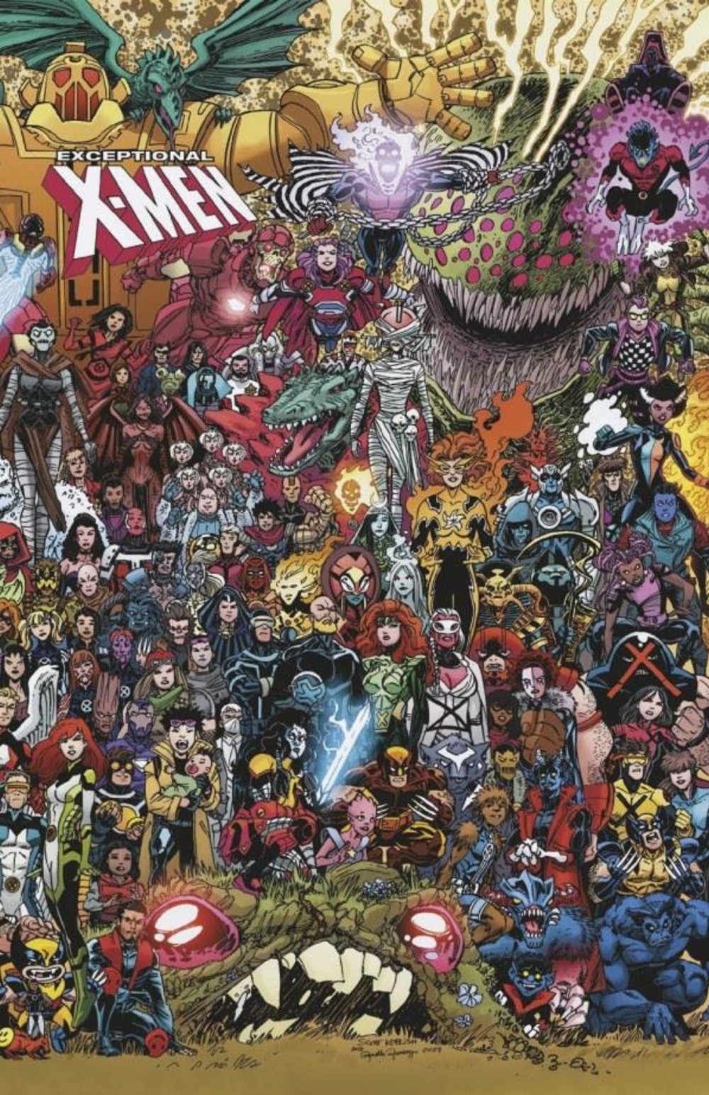 Τεύχος Κόμικ Exceptional X-Men #1 Wraparound Connect Variant Cover