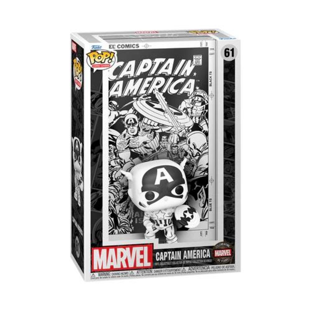 Φιγούρα Funko POP! Comic Covers: Marvel – Captain America (Black & White) #61 (Exclusive)