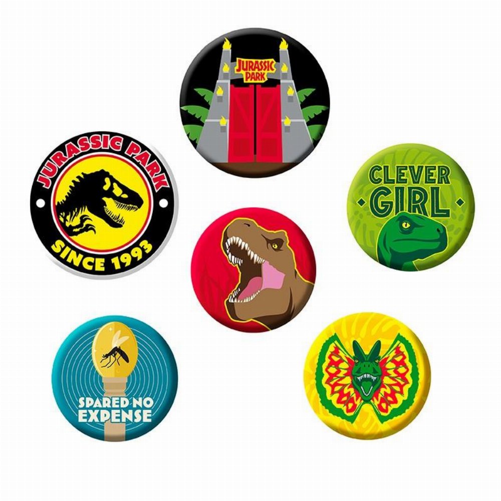 Jurassic Park – Characters 6-Pack Κονκάρδες