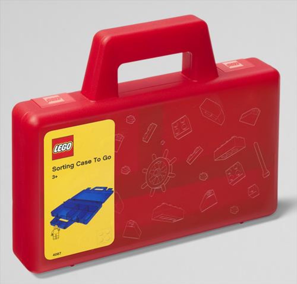 LEGO – Go Red Transparent Κουτί Οργάνωσης (19x16cm)