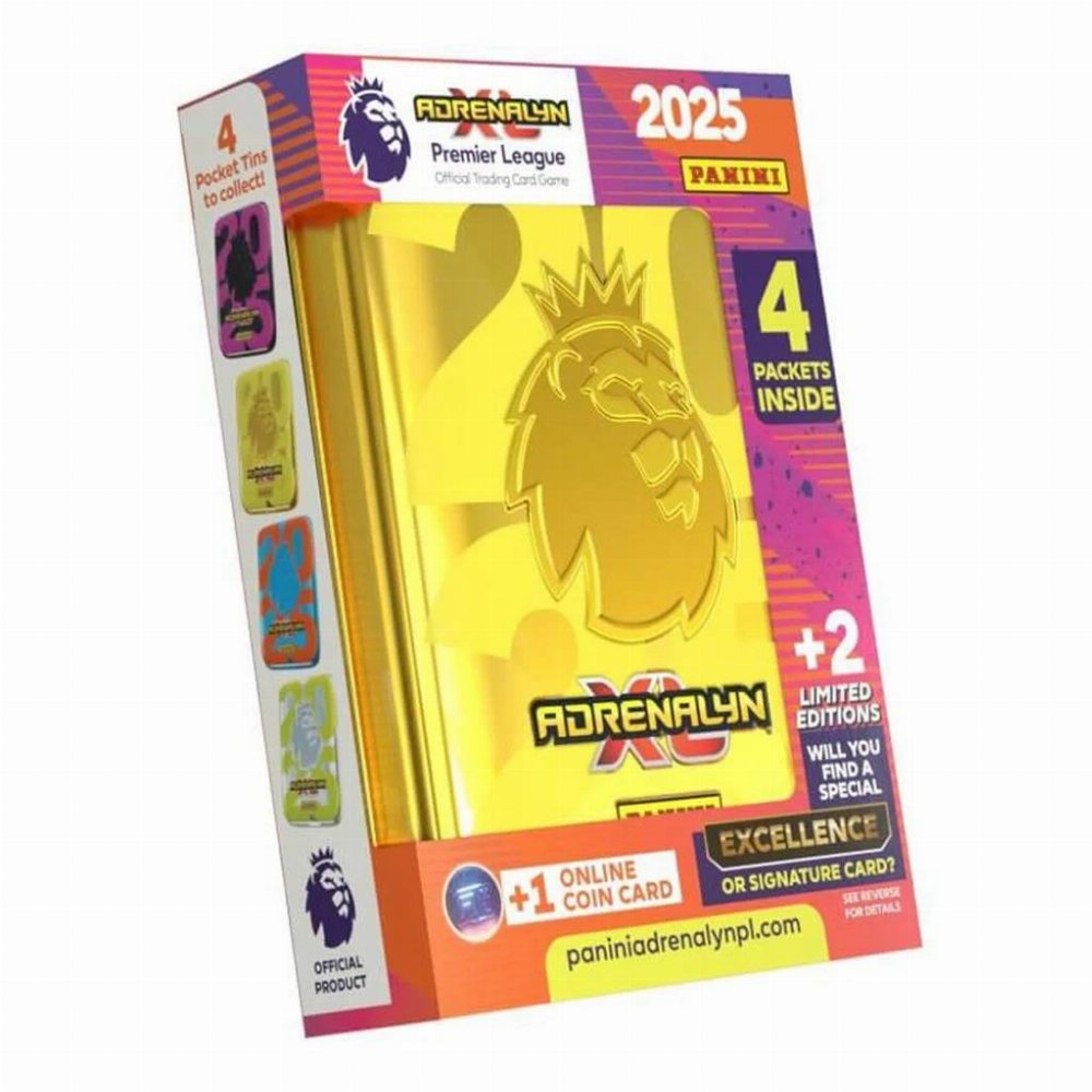 Panini – Premier League 2025 Adrenalyn XL Metal Pocket Tin (26 Κάρτες)