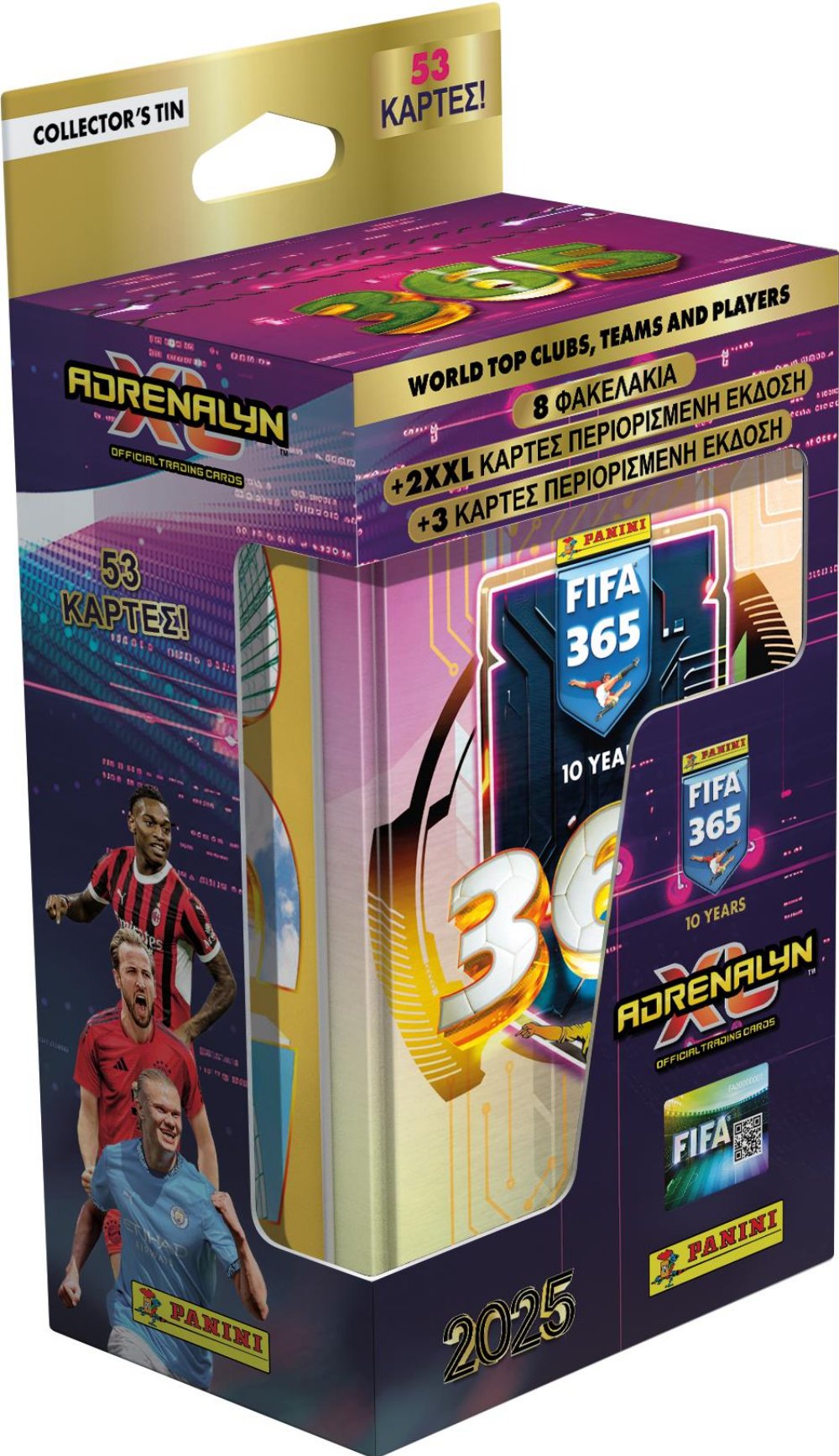 Panini – FIFA 365 2025 Adrenalyn XL Metal Classic Tin (53 Κάρτες)