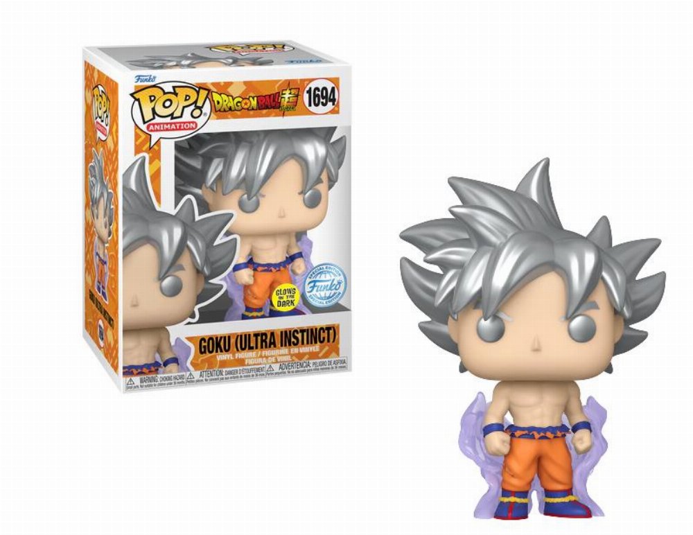 Φιγούρα Funko POP! Dragon Ball Super – Goku (Ultra Instinct) GITD #1694 (Exclusive)