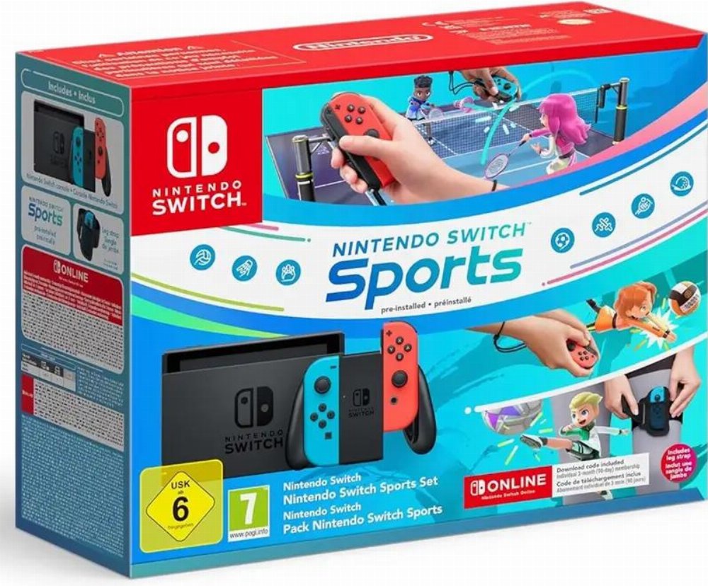 Nintendo Switch – OLED Model (Neon Red/Neon Blue) Sports Set (Περιέχει 12 μήνες συνδρομή)