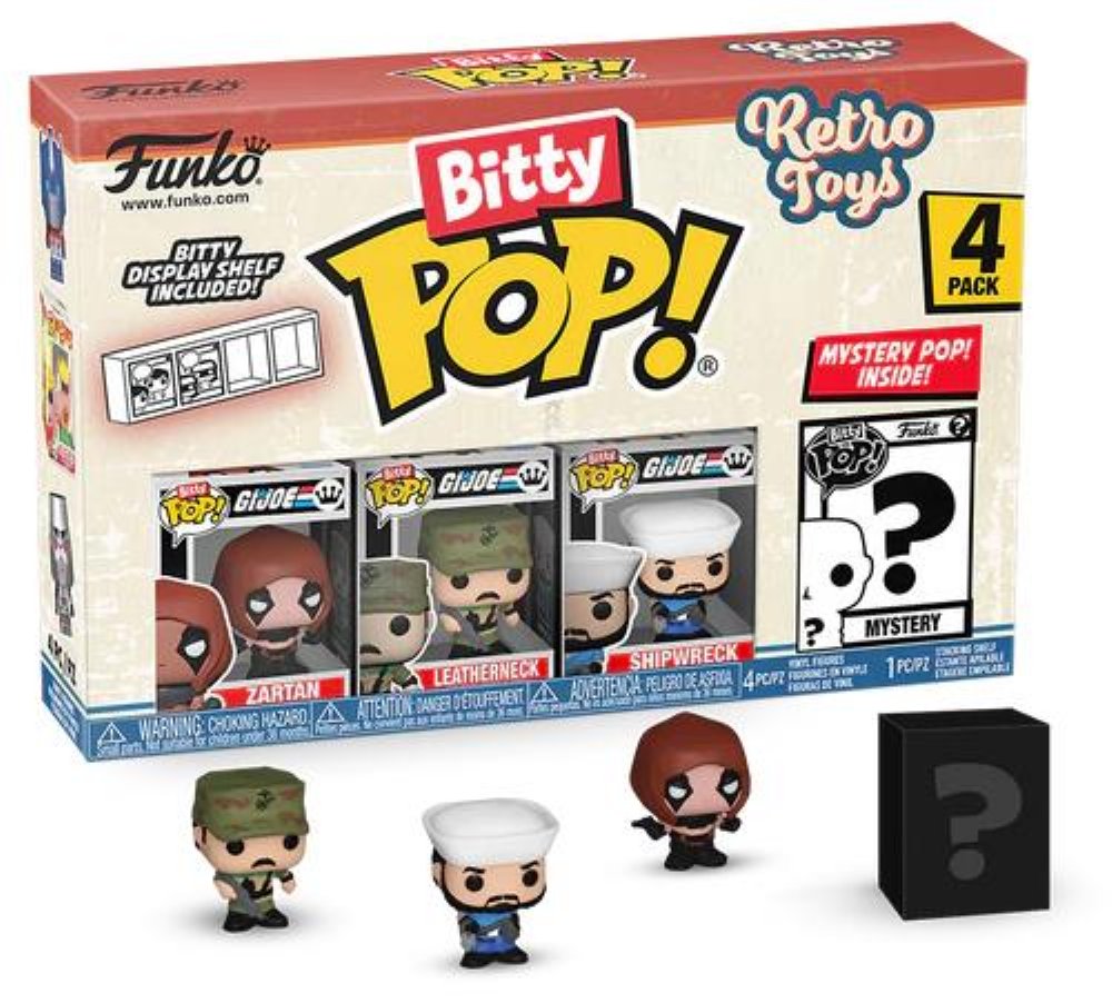 Funko Bitty POP! Retro Toys – Zartan, Leatherneck, Shipwreck & Chase Mystery 4-Pack Φιγούρες