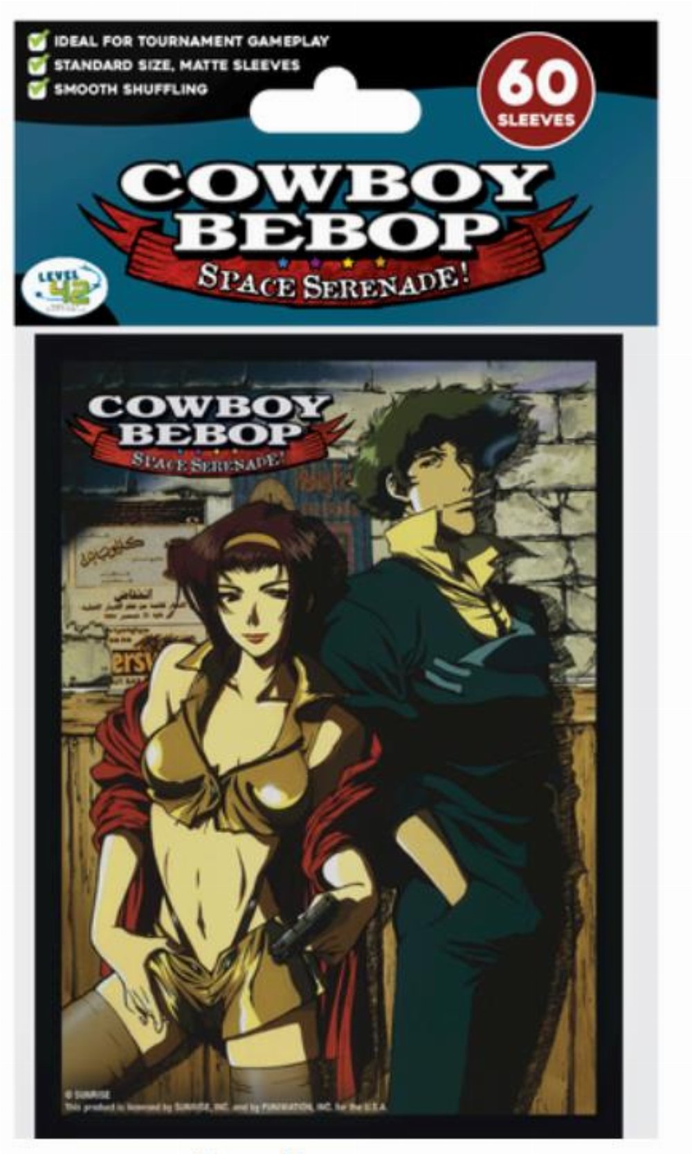 Level 42 Standard Size Sleeves 60ct – Cowboy Bebop: Faye and Spike