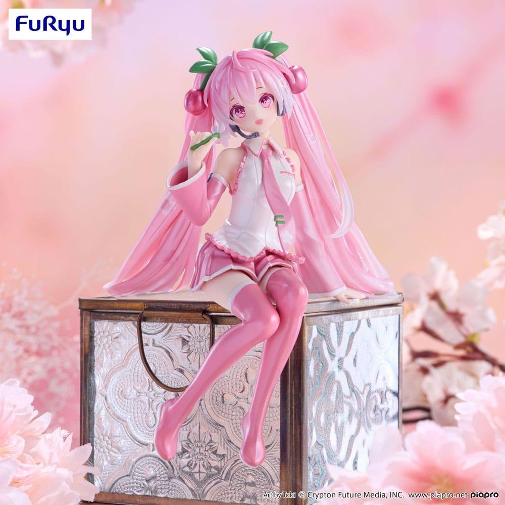 Hatsune Miku Noodle Stopper – Sakura Miku 2024 Pearl Color Φιγούρα Αγαλματίδιο (15cm)