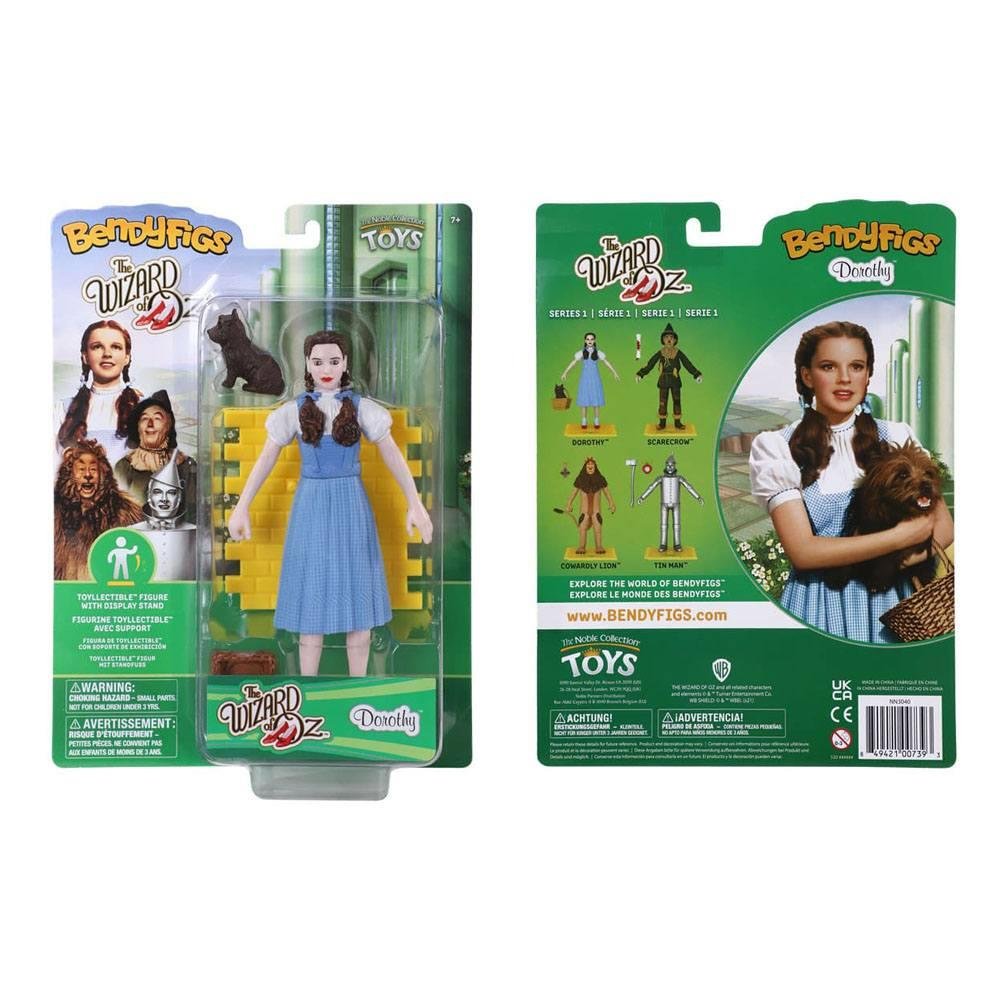 The Wizard of Oz: Bendyfigs – Dorothy (with Toto in his basket) Φιγούρα (19cm)
