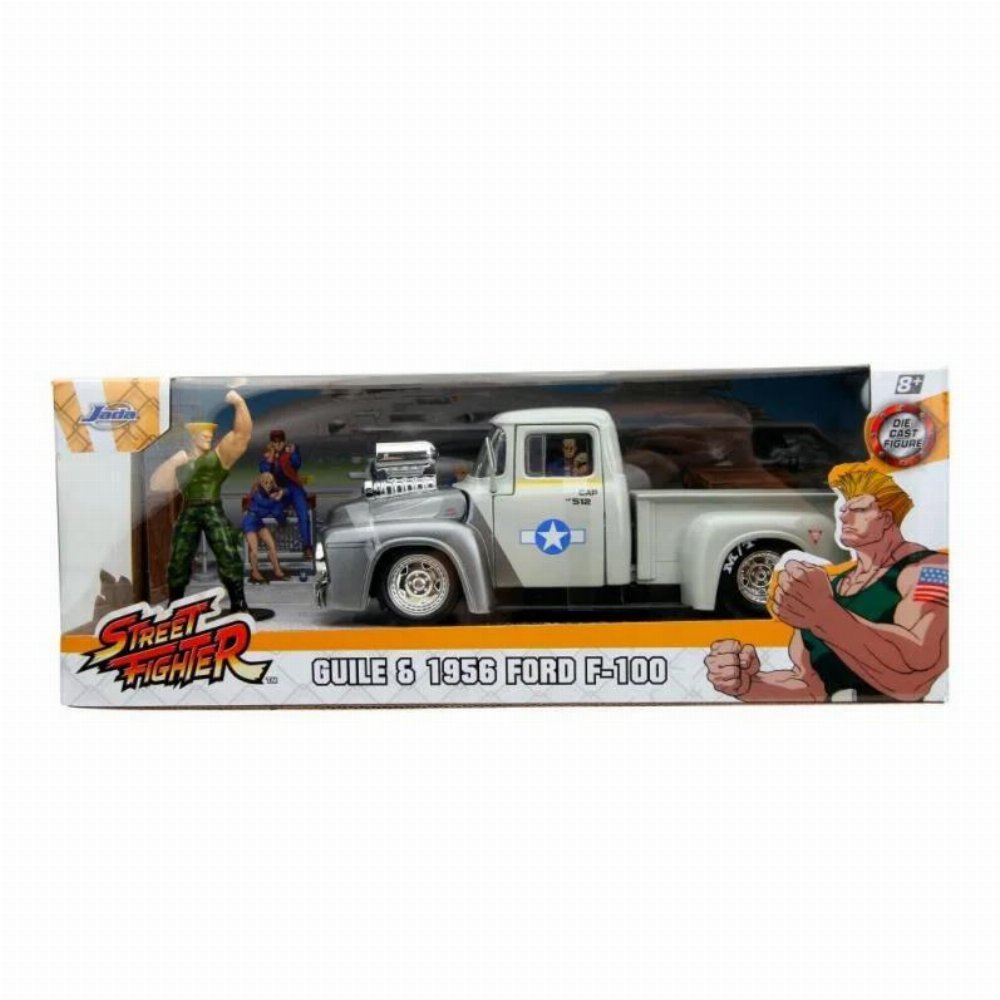Street Fighter – Guile & 1956 Ford F-100 Diecast Model (1/24)