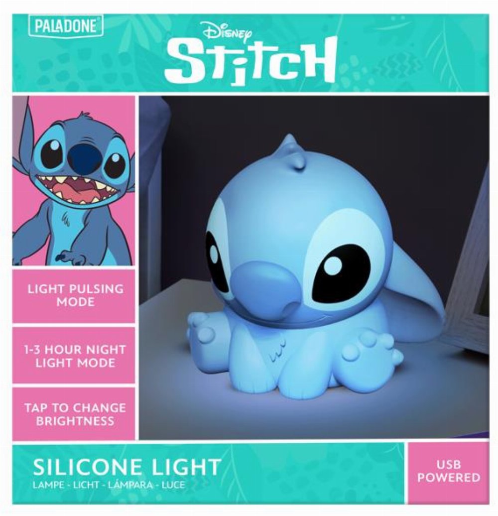 Disney: Lilo & Stitch – Stitch Επαναφορτιζόμενο Φωτιστικό Σιλικόνης (15cm)