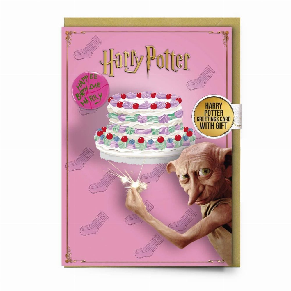 Harry Potter – Dobby Καρφίτσα με Ευχετήρια Κάρτα