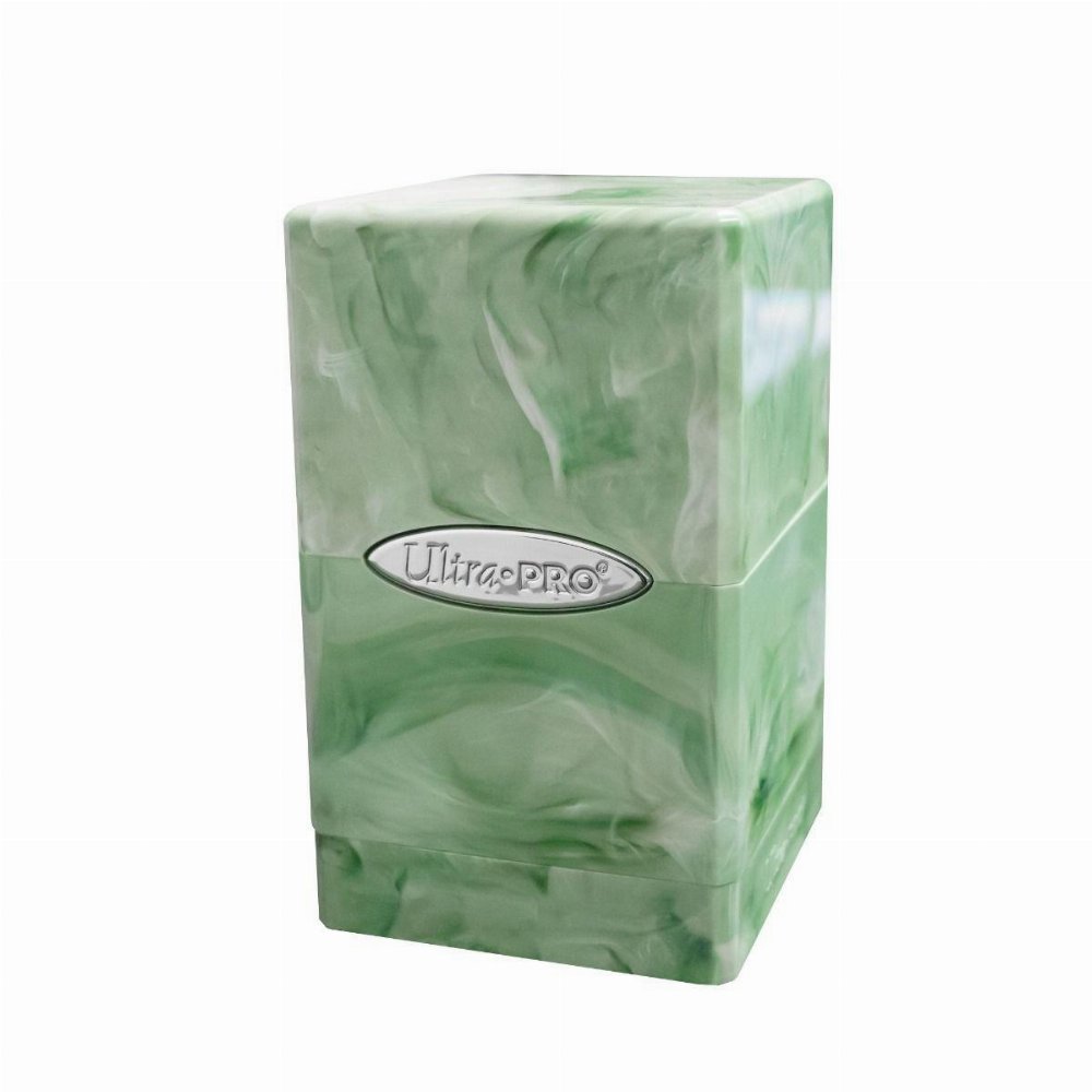 Ultra Pro Satin Tower Deck Box – Marble Lime Green/White