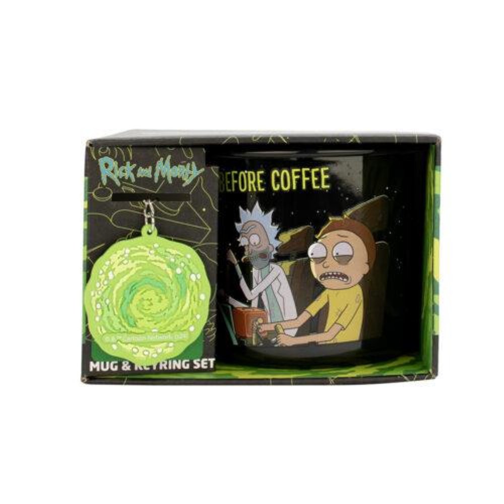 Rick and Morty – Σετ Δώρου (Κεραμική Κούπα & Μπρελόκ)
