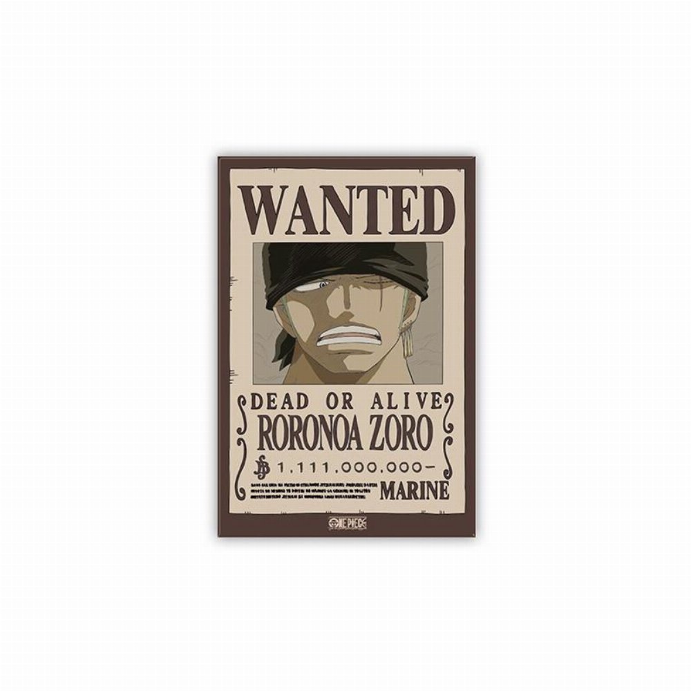 One Piece – Roronoa Zoro Wanted Poster Μαγνητάκι Ψυγείου (5.5x8cm)