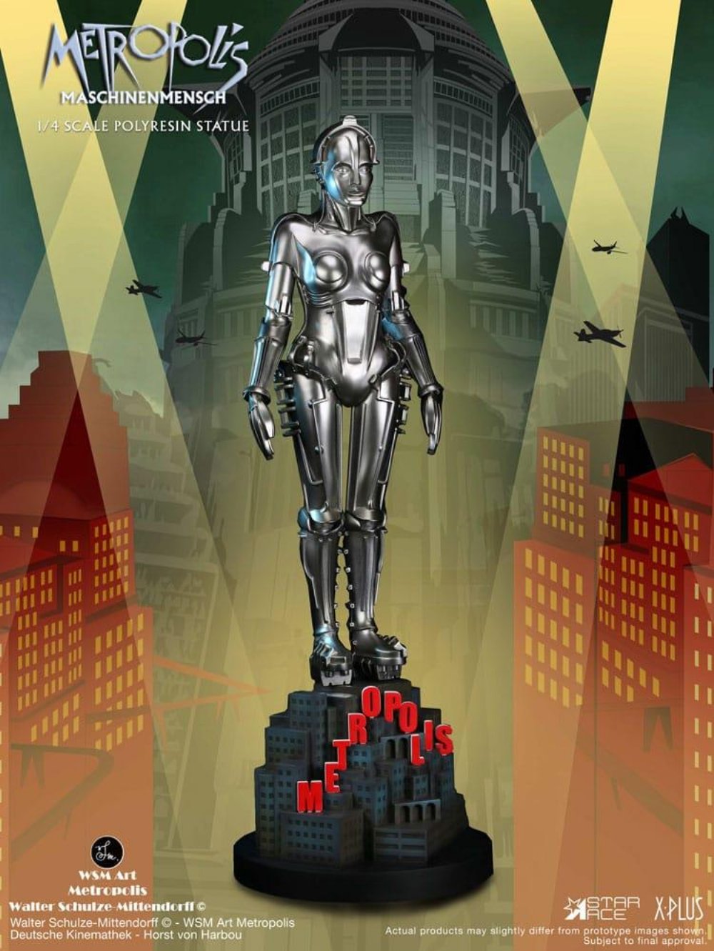 Metropolis – Maschinenmensch Silver 1/4 Φιγούρα Αγαλματίδιο (40cm)