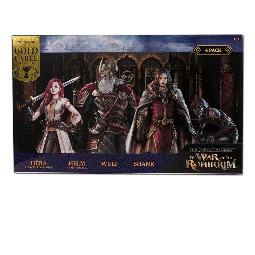 The Lord of the Rings: War of the Rohirrim – Hera, Helm, Wulf, Shank 4-Pack Φιγούρες Δράσης (10cm)