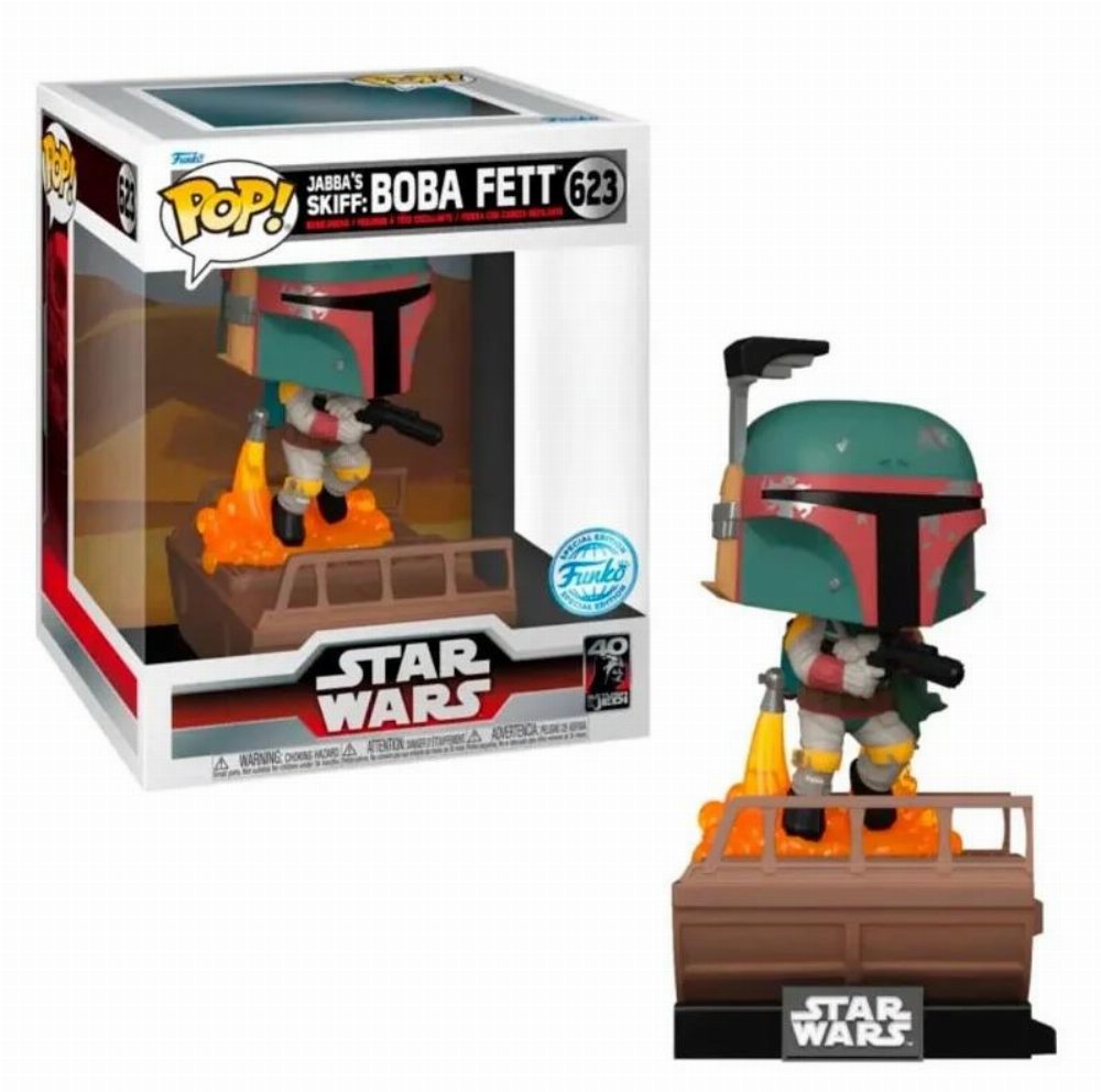 Φιγούρα Funko POP! Deluxe: Star Wars – Jabba’s Skiff Assemble: Boba Fett #623 (Exclusive)