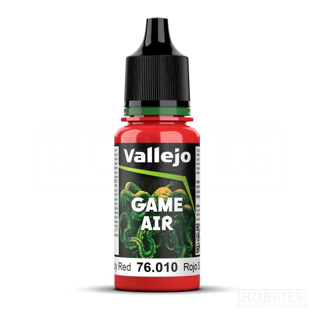 Vallejo Air Color – Bloody Red Χρώμα Μοντελισμού (18ml)