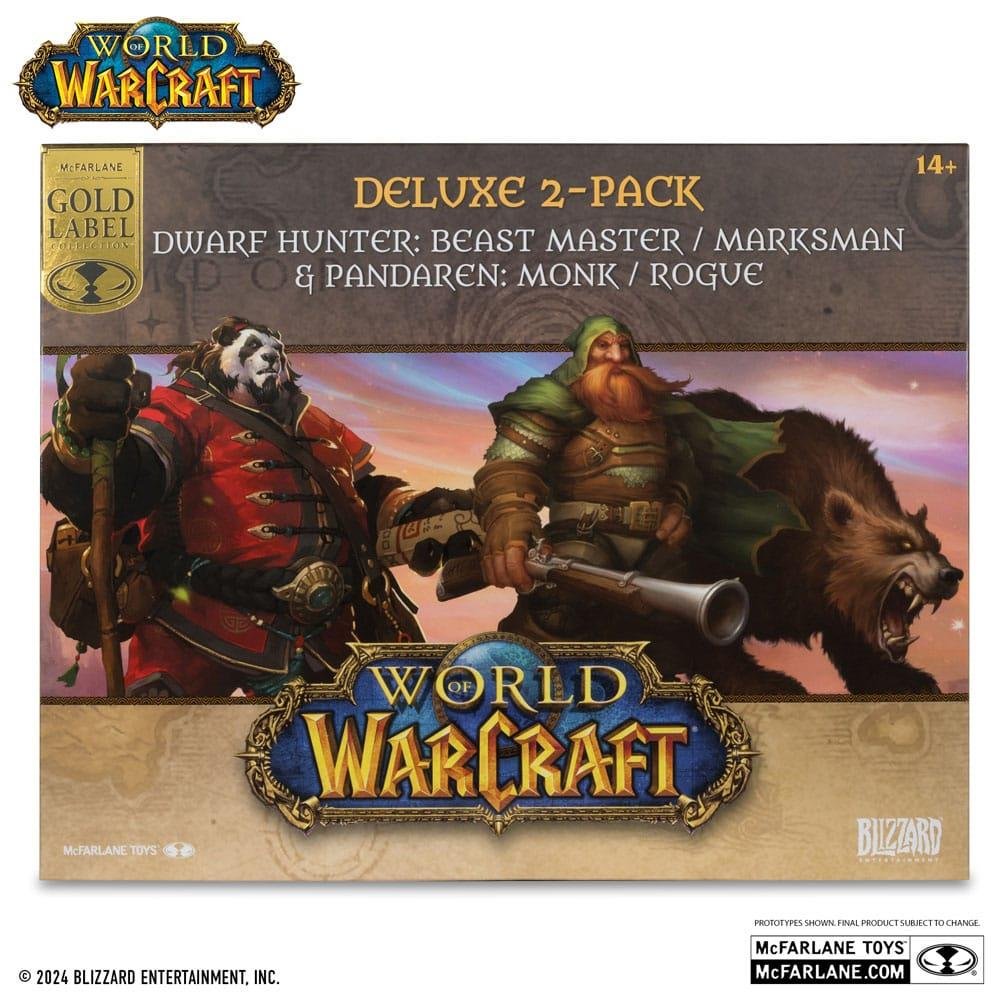 World of Warcraft – Dwarf Hunter: Beast Master & Pandaren: Monk 2-Pack Φιγούρες Αγαλματίδια (15cm)
