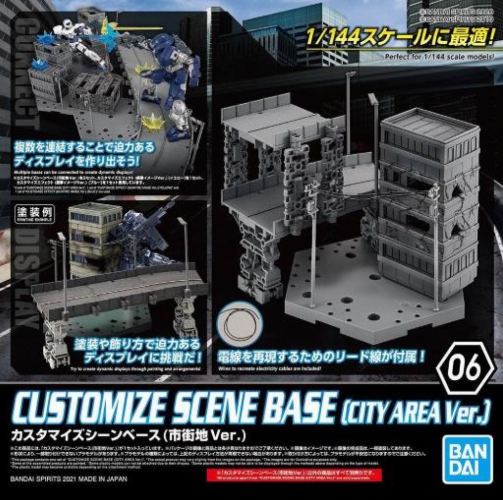 Bandai – Gunpla 30MM Customizable Scene Base (City Area Ver.)