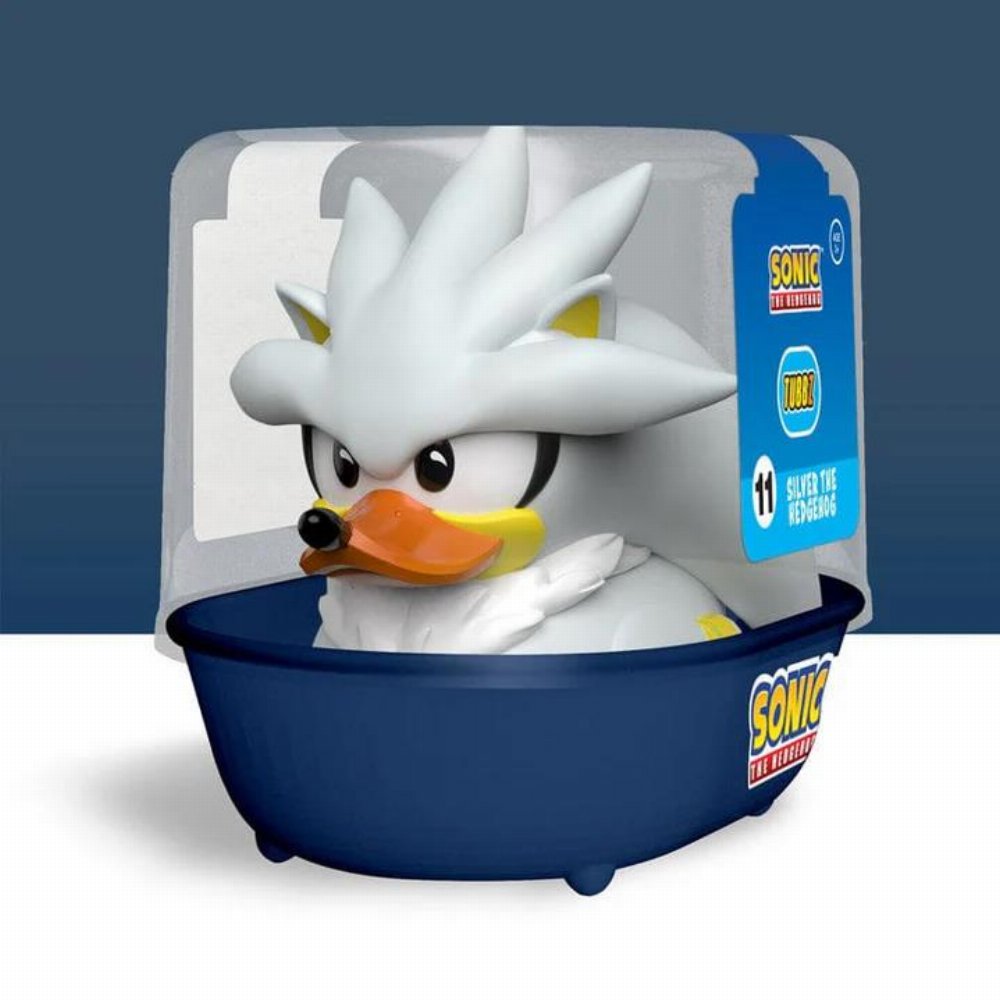Sonic the Hedgehog First Edition Tubbz – Silver the Hedgehog Φιγούρα Παπάκι Μπάνιου (10cm)