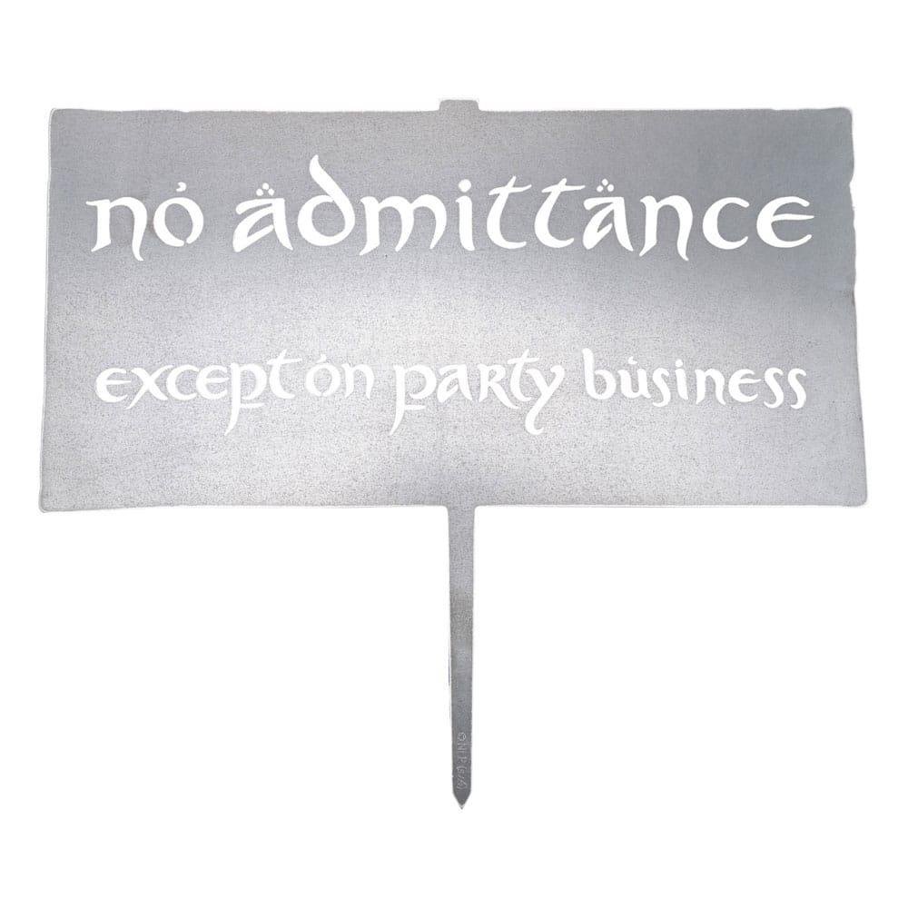 The Lord of the Rings – No Admittance Sign (33x39cm)
