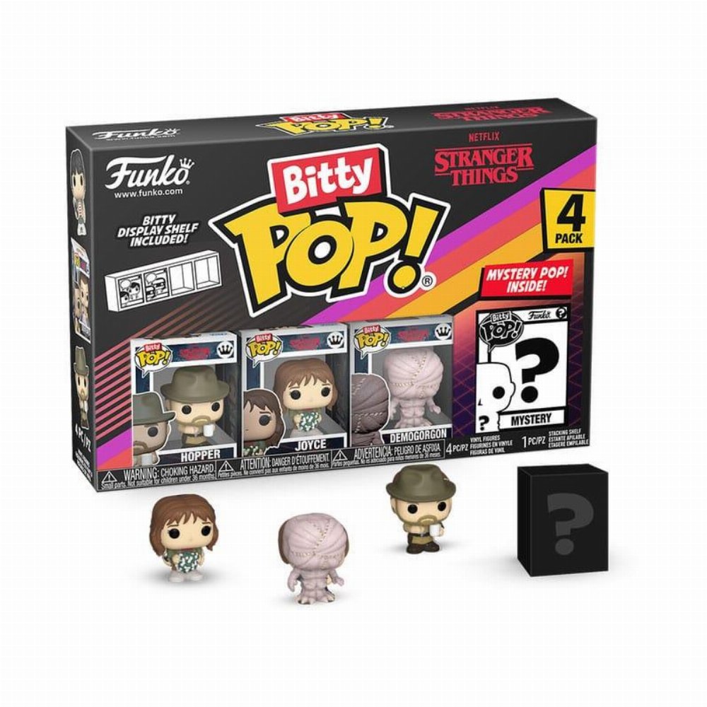 Funko Bitty POP! Stranger Things – Hopper, Joyce, Demogorgon & Chase Mystery 4-Pack Φιγούρες
