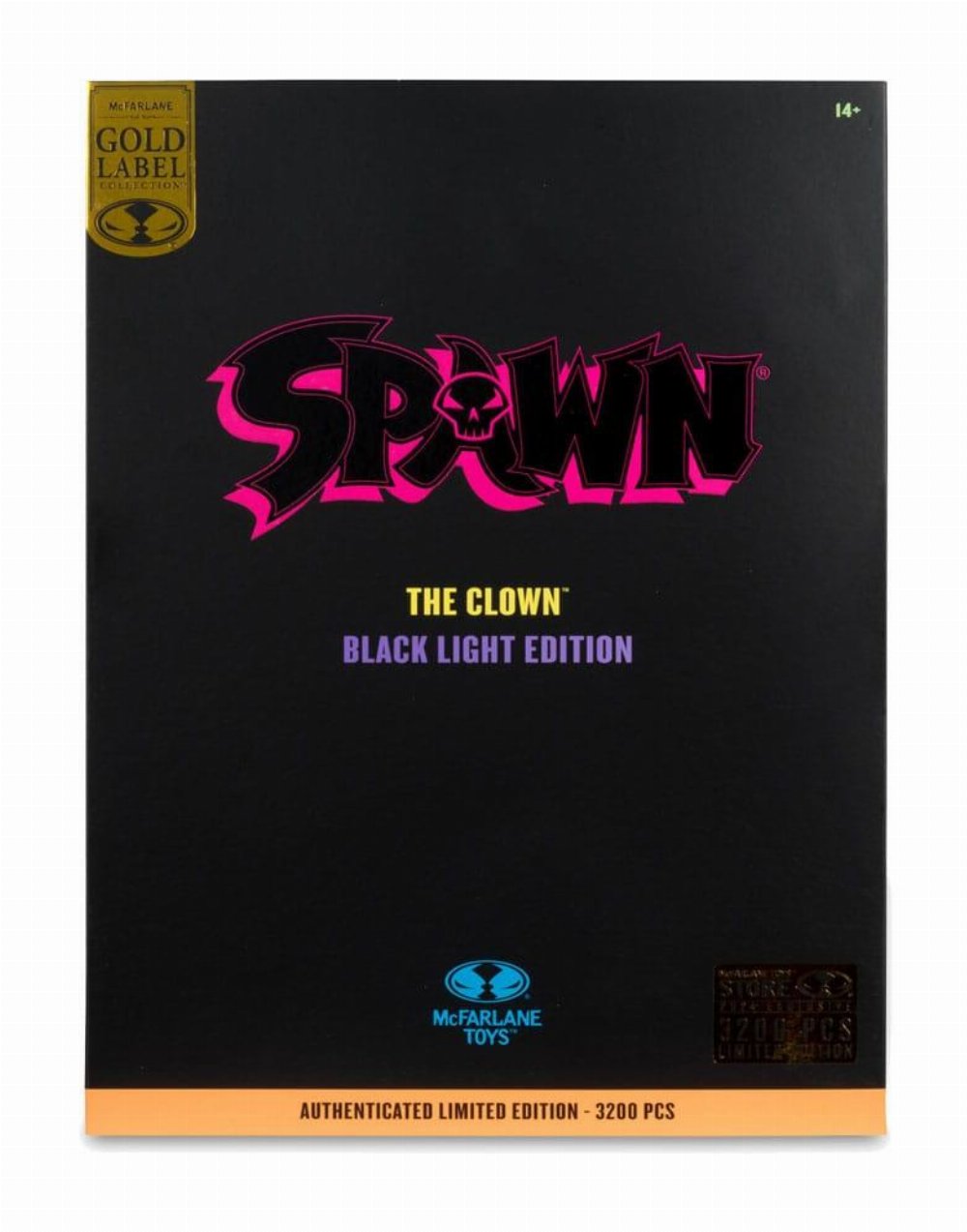 Spawn: Gold Label – The Clown (Black Light Edition) Φιγούρα Δράσης (30cm) LE3200