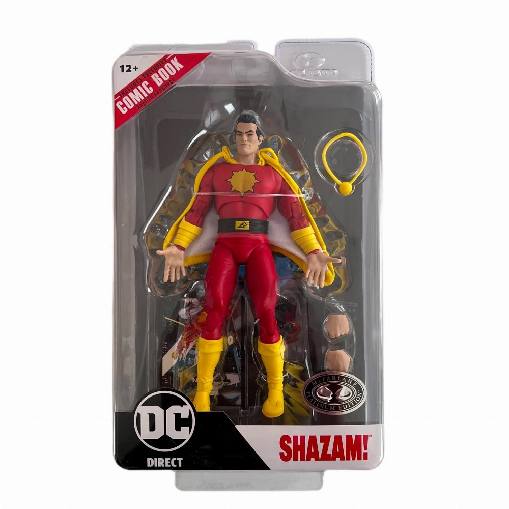 DC Comics: Page Punchers – Shazam! (Dawn of DC) Platinum Edition Φιγούρα Δράσης (18cm) Περιέχει Comic Βιβλίο