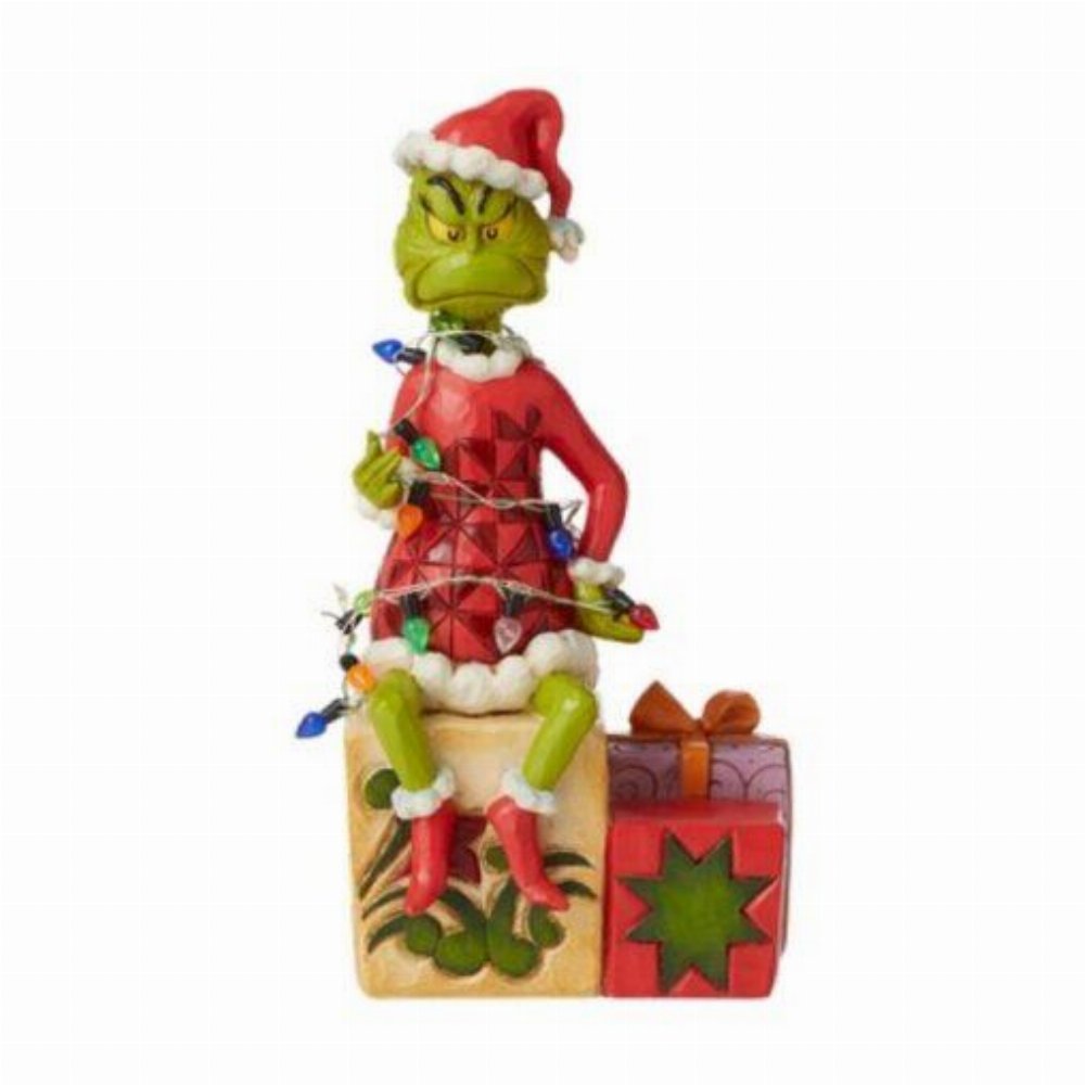 Grinch – Grinch with String of Lights by Jim Shore Φιγούρα Αγαλματίδιο (19cm)