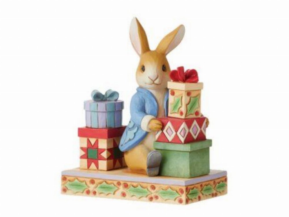 Peter Rabbit – Presents of Happiness, Joy and Love by Jim Shore Φιγούρα Αγαλματίδιο (8cm)