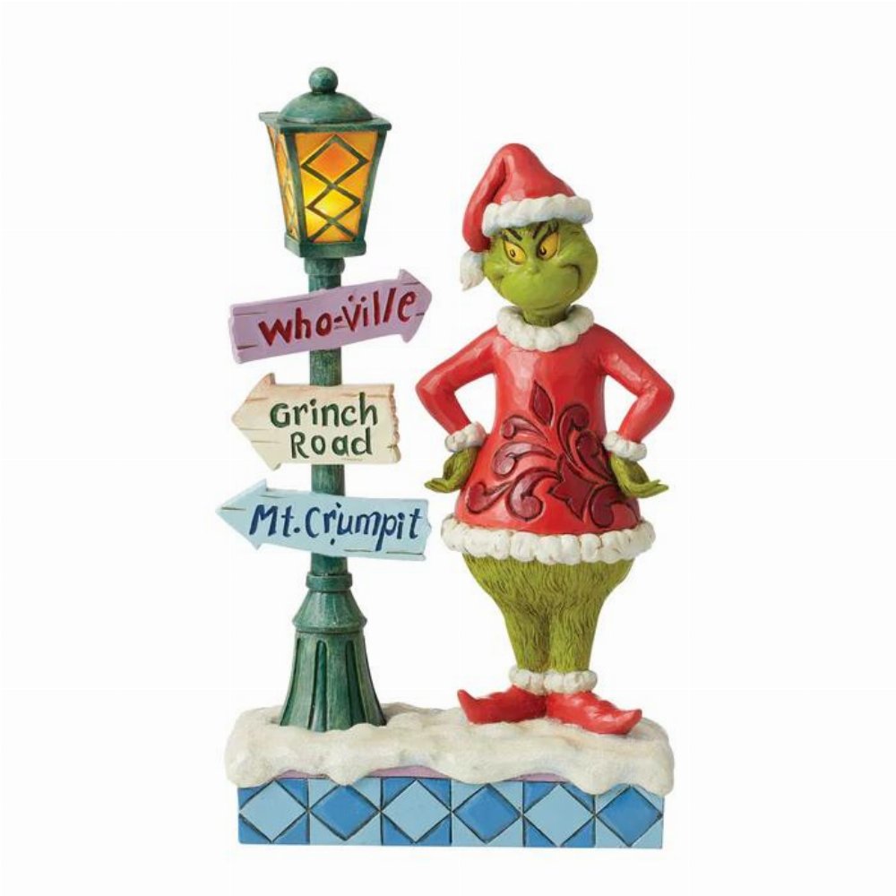 Grinch – Grinch by Lamppost by Jim Shore Φιγούρα Αγαλματίδιο (26cm)