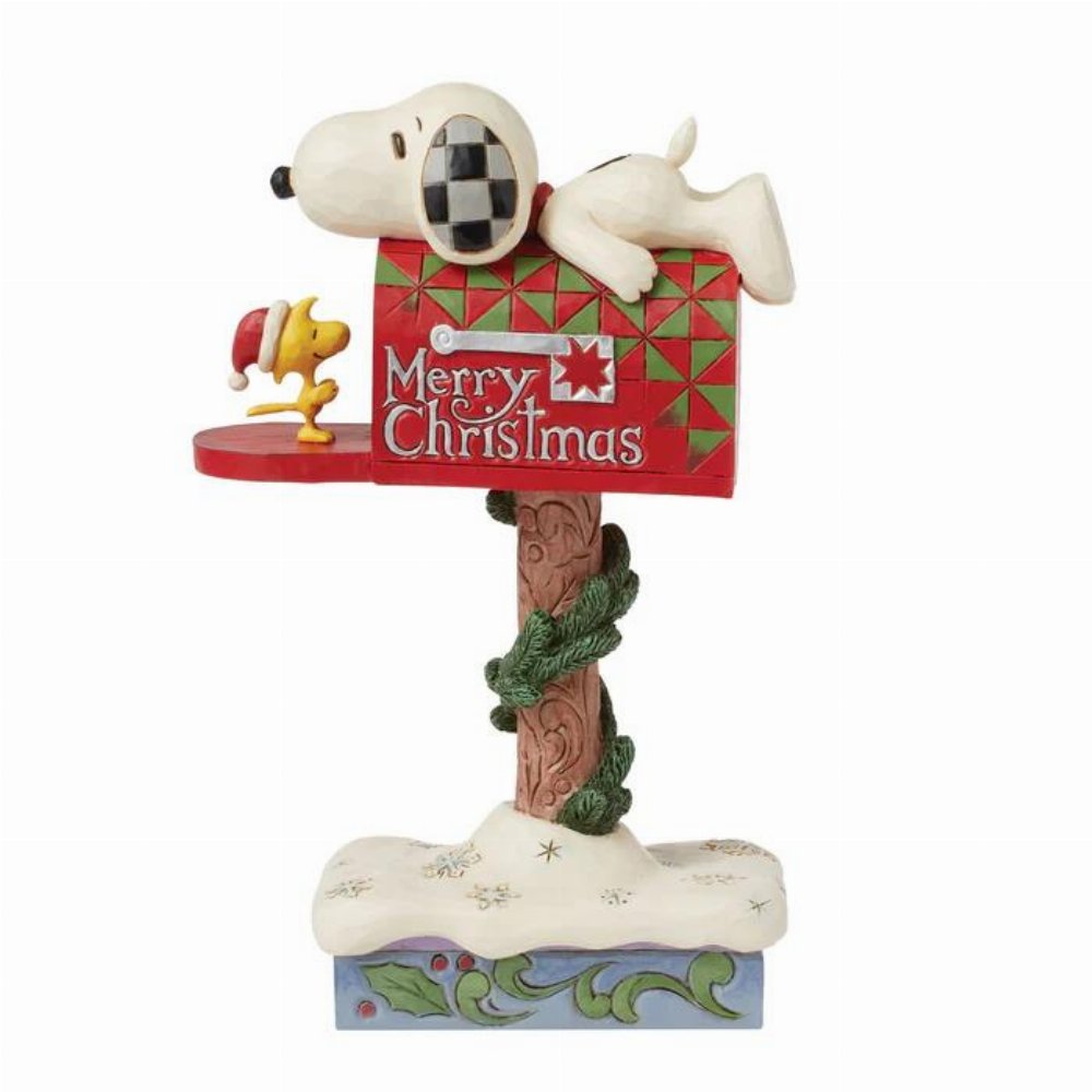 Peanuts – Snoopy & Woodstock Mailbox by Jim Shore Φιγούρα Αγαλματίδιο (19cm)