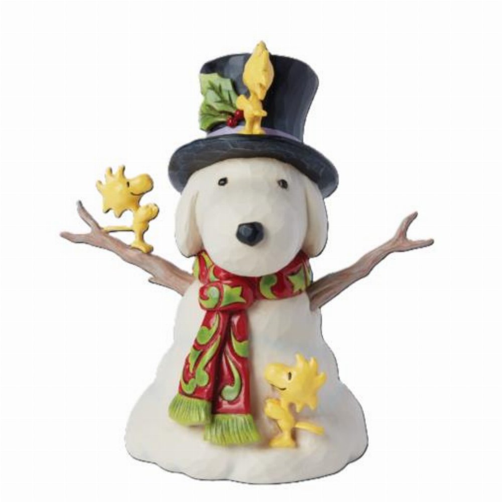 Peanuts – Snoopy Snowman with Woodstock by Jim Shore Φιγούρα Αγαλματίδιο (15cm)