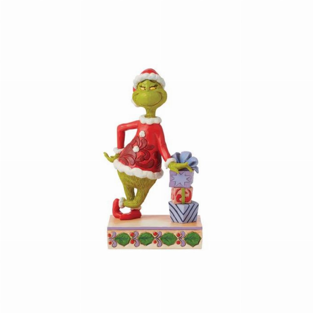 Grinch – Grinch Leaning on Gifts by Jim Shore Φιγούρα Αγαλματίδιο (21cm)