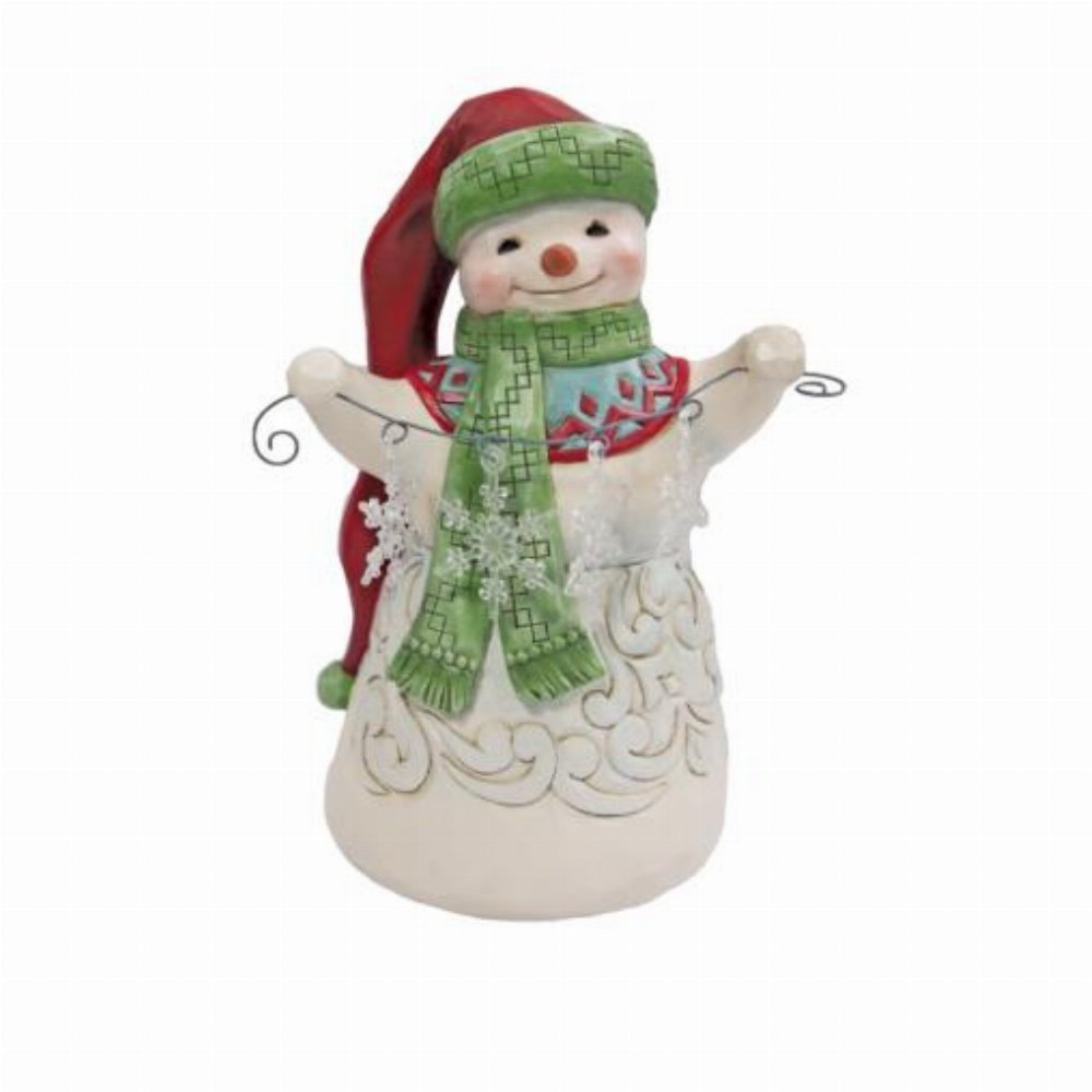 Christmas – Snowman with Snowflakes by Jim Shore Φιγούρα Αγαλματίδιο (17cm)