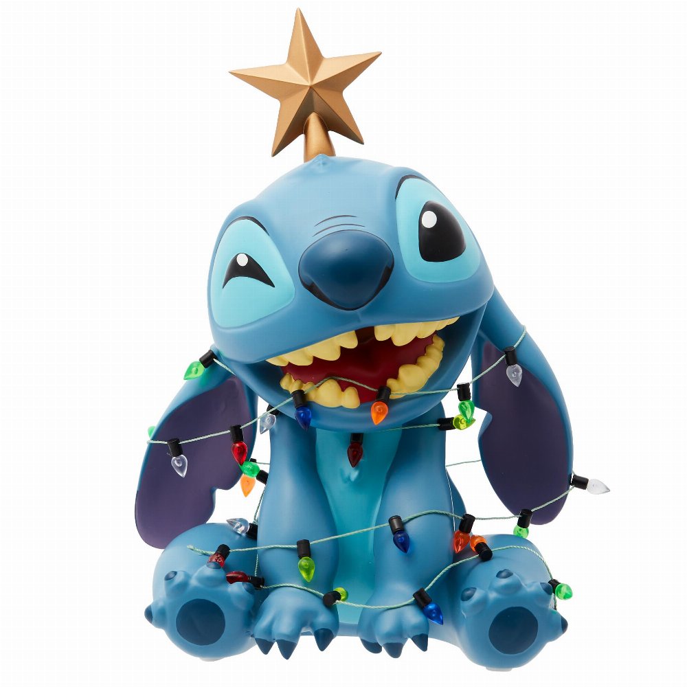 Disney: Lilo & Stitch – Christmas Stitch Wrapped in Lights Φιγούρα Αγαλματίδιο (19cm)