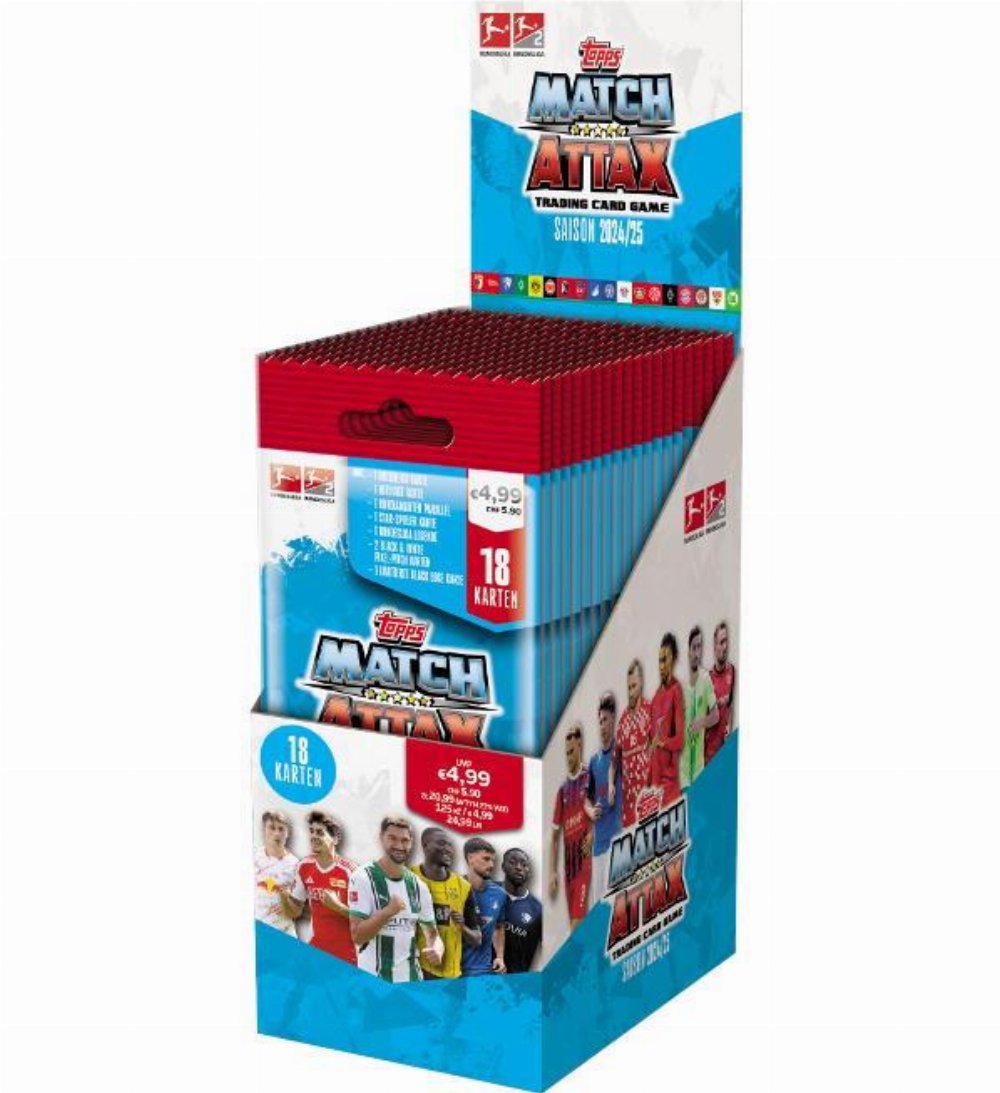 Topps – Match Attax Bundesliga 2024-25 Κάρτες Power Booster Display (14 Φακελάκια)
