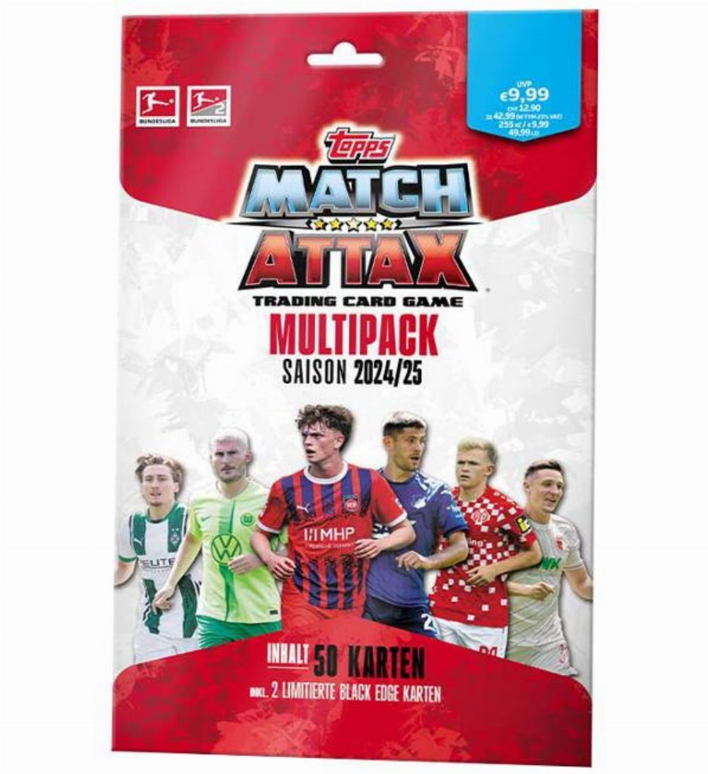 Topps – Match Attax Bundesliga 2024-25 Κάρτες Multi-Pack (50 Κάρτες)