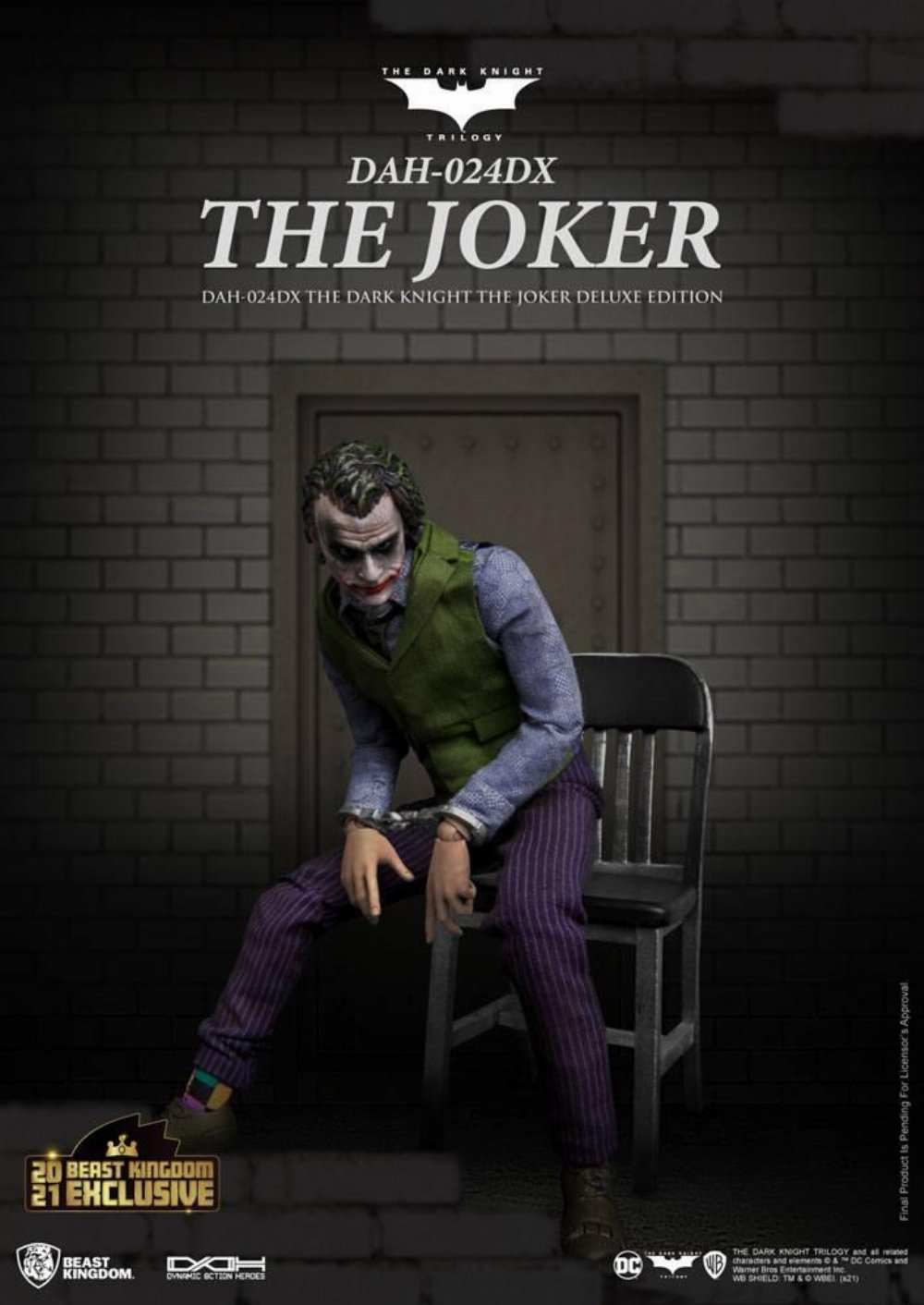 Batman: The Dark Knight – The Joker 1/9 Deluxe Φιγούρα Δράσης (21cm) LE2000