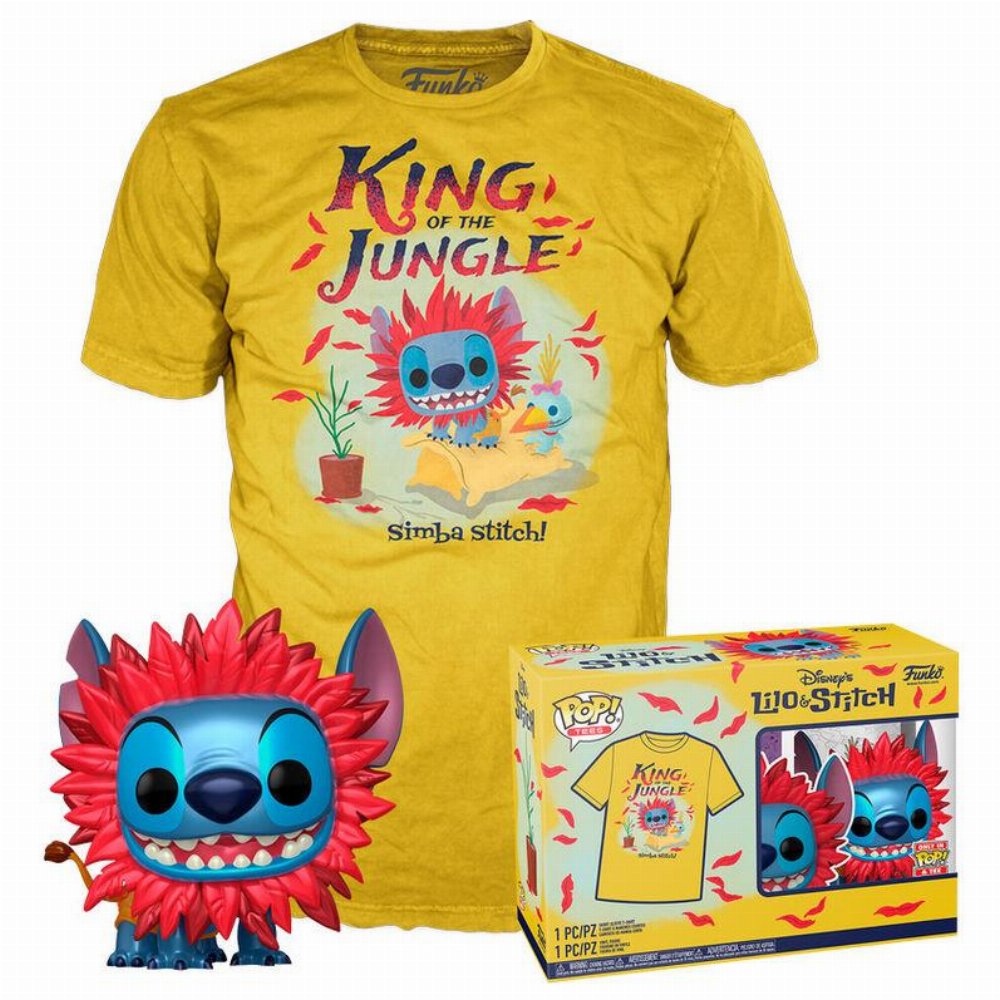 Συλλεκτικό Funko Box: Disney Lilo & Stitch - King of the Jungle POP! με T-Shirt (L)