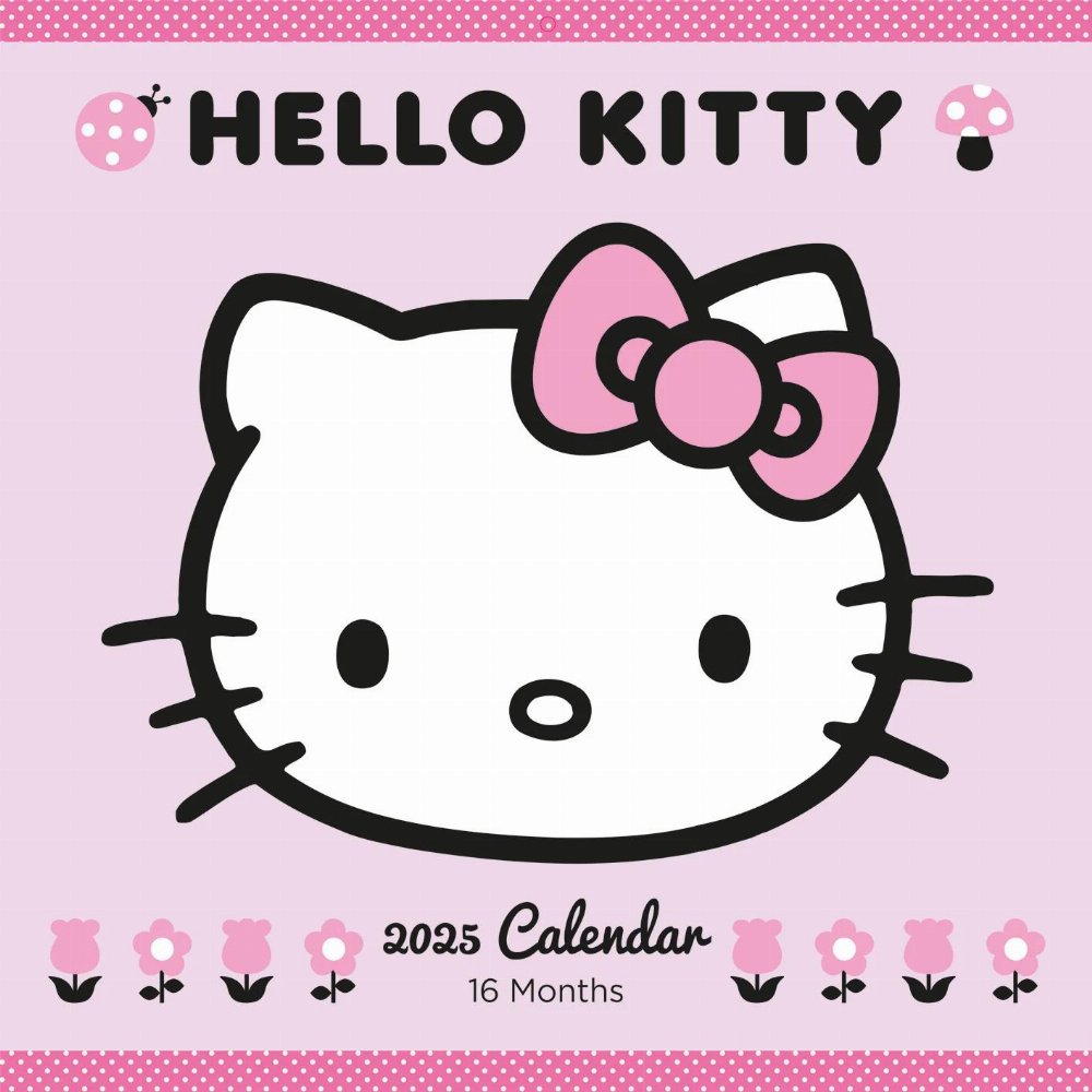Hello Kitty – 2025 Ημερολόγιο Τοίχου (30x30cm)