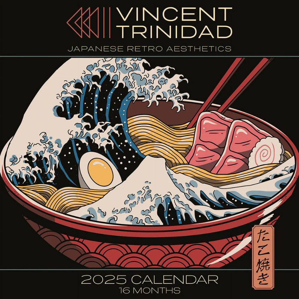 Vincent Trinidad – Japanese Retro Aesthetics 2025 Ημερολόγιο Τοίχου (30x30cm)